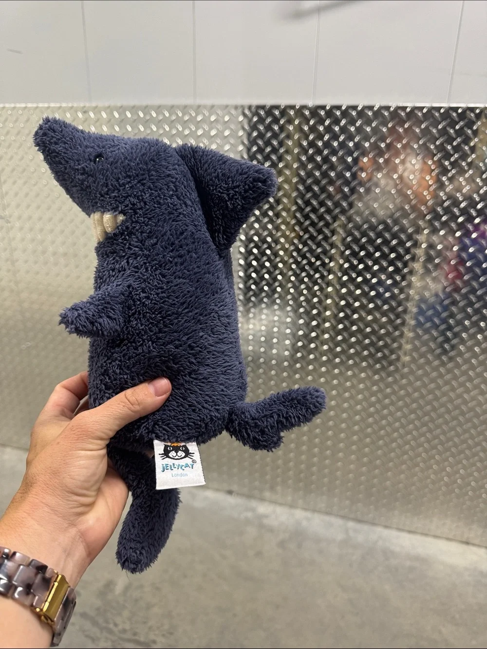 Jellycat- Rare, Retired Design.  Toothy Shark 12” - Picture 3 of 4